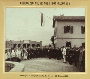 Cerimonia d'inaugurazione per il completamento dell'Opera di Presa a Sagrado, 25 giugno 1905